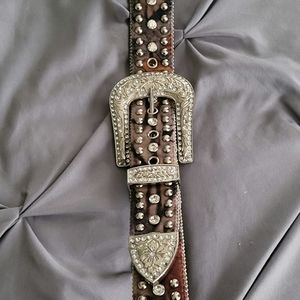 Cow girl belt Camo and bling!